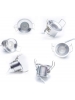 puntiluce 1w rotondo silver d.32 130lm 30d 12v 3000k luce calda mini plug 2338