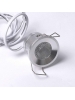 puntiluce 1w rotondo silver d.32 130lm 30d 12v 3000k luce calda mini plug 2338