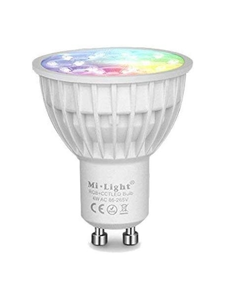 milight faretto led gu10 4W RGB + CCT dimmerabile via radio lampada Mi Light 2261