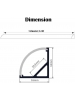 opaco Profilo LED Alluminio Barra Angolare 1Mt Strip 8-10MM Mod.1616 Rotondo