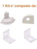 opaco Profilo LED Alluminio Barra Angolare 1Mt Strip 8-10MM Mod.1616 Rotondo