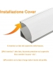 opaco Profilo LED Alluminio Barra Angolare 1Mt Strip 8-10MM Mod.1616 Rotondo