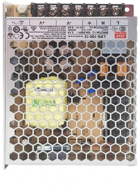 Meanwell Alimentatore LED Mean Well LRS-100-12 100W 12V Enclosed AC/DC 1984