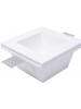 Portafaretto da incasso in gesso quadrato