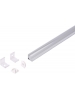 Profilo LED Alluminio Barra Angolare 1Mt Strip 8-10MM Mod.1616 Rotondo