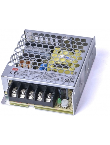 mean well Alimentatore ac dc modello enclosed  lrs 50 12 da 50w 12v 1990