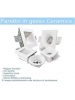 Portafaretto da incasso in gesso quadrato slim