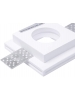 Portafaretto da incasso in gesso quadrato slim
