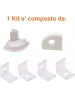 profilo in alluminio angolare 1616 curvato 2 metri cover opaca 2160