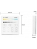 controller dimmer da parete wifi 2.4ghz per lampade led mi light cct gradi kelvin variabile  milight smart panel b2 4 zone 2204