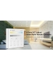 controller dimmer da parete wifi 2.4ghz per lampade led mi light cct gradi kelvin variabile  milight smart panel b2 4 zone 2204