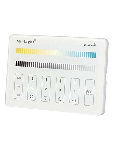 controller dimmer wifi 2.4ghz da scatola 503 per lampade led mi light cct gradi kelvin variabile   4 zone  2363