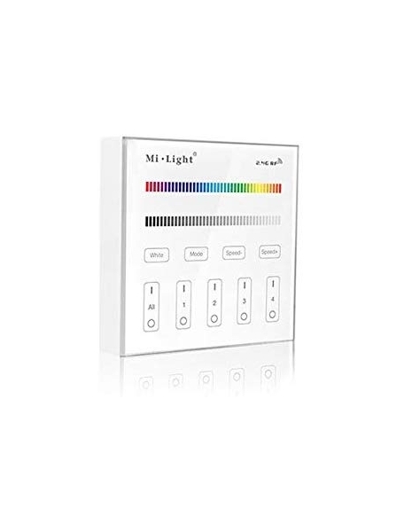 Controller da Parete Touch Mi Light 2.4GHz 4Zone per RGB RGBW Dimmer Mod B3 2205