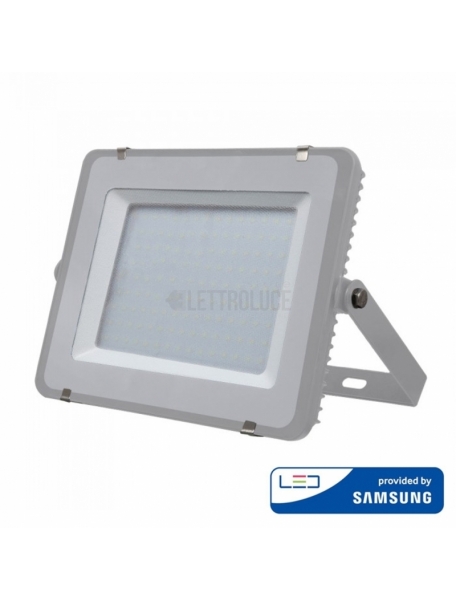 v tac faro led smd vt 150 ultrasottile chip samsung 150w ip65 luce fredda colore grigio 6400k sku 483