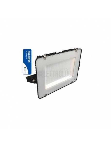 v tac pro vt 300 faro led smd chip samsung ultrasottile 300w colore nero luce fredda 6400k ip65 sku 423