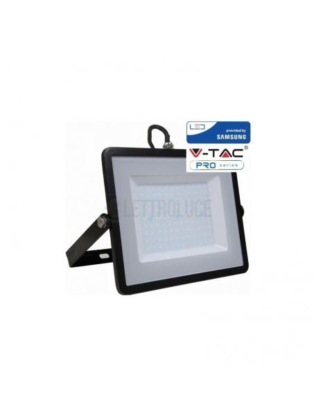 v tac pro vt 405 faro led smd 400w ip65 hing lumes ultrasottile chip samsung colore nero luce naturale 4000k sku 964