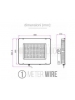 v tac pro vt 405 faro led smd 400w ip65 hing lumes ultrasottile chip samsung colore nero luce fredda 6400k sku 965