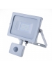 v tac faro led vt 30 s superslim chip samsung 30w ip65 luce calda 3000k con sensore di movimento e creuscolare sku 457
