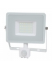v tac faro led vt 30 s superslim chip samsung 30w ip65 luce calda 3000k con sensore di movimento e creuscolare sku 457