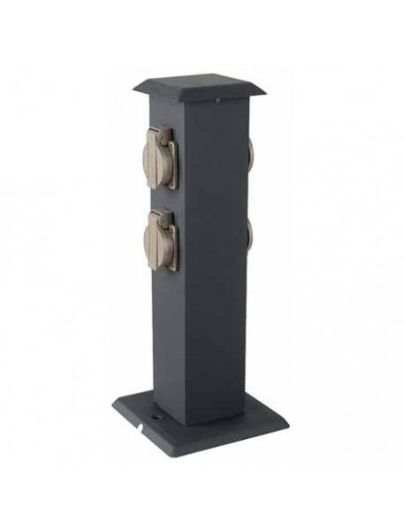v tac vt 1155 4 multipresa 4 posti con prese schuko da giardino con fissaggio a terra ip44 sku  8821