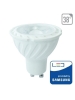 v tac vt 277  faretto spotlight led gu10 7w luce naturale 38° chip samsung sku 166