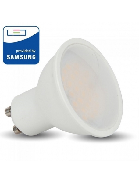 v tac pro vt 271 faretto spotlight led gu10 10w luce calda 110° chip samsung sku 878