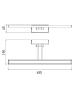 v tac vt 7009 lampada applique da specchio wall light colore oro spazzolato luce calda 120° 600 lumen 8w sku 3983