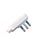 faeg 20515 spina piatta salvaspazio 10a 2p+t bianca fg20515