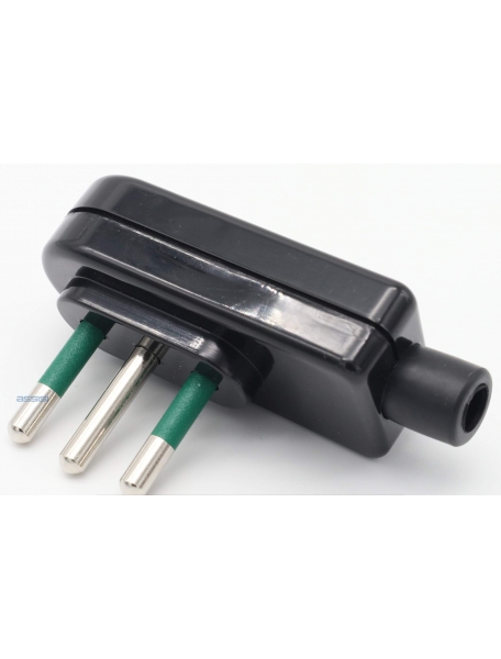 faeg 20616 spina piatta 2p+t 16a nera fg20616