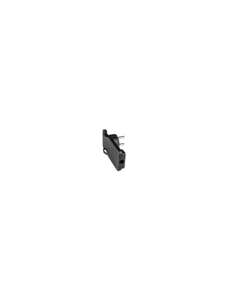 faeg 28619 spina schuko super piatta uscita cavo 90° 2p+t 16a nera  fg 28619