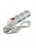 faeg 19503 multipresa universale 16a con 3 schuko 6 bipasso con interruttore luminoso con cavo fg19503