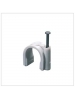 faeg 25507 graffette in plastica tonde con chiodo bianche diametro 7mm pezzi 50 fg 25507