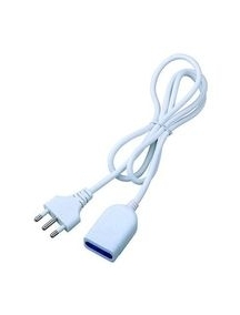 faeg 21153 cavo 3 metri  3 x 1  con spina 2 p+t 16a e presa bipasso 2p+t 10a 16a bianco fg 21153