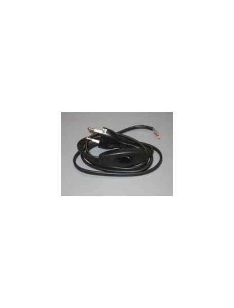 faeg 24121 cavo  2x0,75 cablato con spina e interruttore  2 metri bianco fg 24121