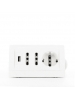 bticino multipresa da scrivania 2 bipasso 1 tedesca 2usb  bticino s3711du