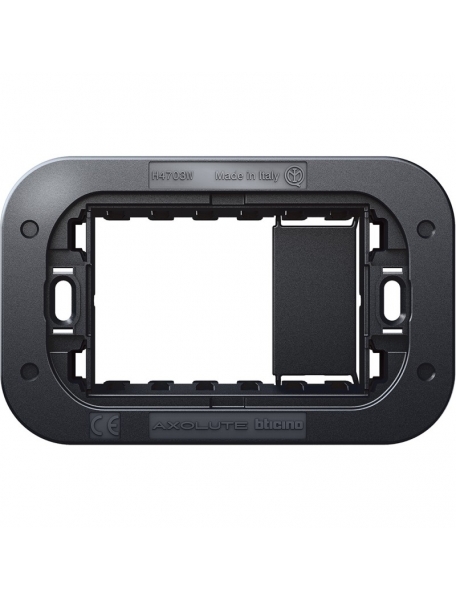 bticino axolute air supporto 3 moduli 3 posti bticino h4703w