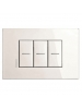 bticino axolute air placca 3 moduli 3 posti bianca  bticino hw4803hd