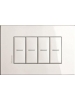 bticino axolute air placca 4 moduli 4 posti bianca bticino hw4804hd