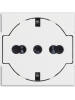 bticino presa axolute std tedesco italiano flat bianco16a 250v bticino  hd4140/16f