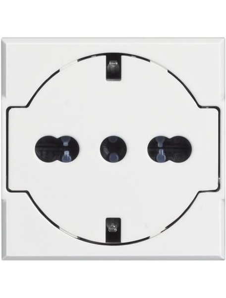 bticino presa axolute std tedesco italiano flat bianco16a 250v bticino  hd4140/16f