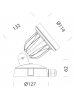 disano koala 1537 led 15w cld cell grey9006 DIS43182800