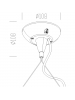 disano sospensione elettrificata  bil 2514 argento met disano 99391900