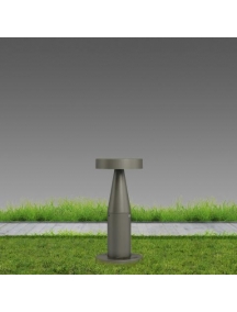 disano portofino tipo basso palo in alluminio da giardino 1874 luce naturale 4000°k led 10w cld cell grafite disano 51114000