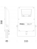 disano faro proiettore rodio 1898 led  129w cld cell graf grigio disano 41492200
