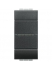 bticino livinglight deviatore unipolare ax  assiale 16a  1p 1modulo  antracite bticino l4053n