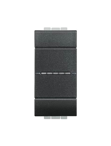 bticino living light  invertitore assiale 16a 1 posto bticino antracite bticino l4054