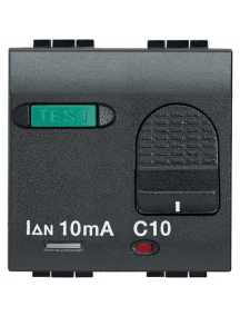 bticino living international magneto termico differenziale 1p+n 10a 10 ma bticino l4305/10
