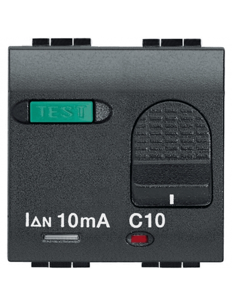bticino living international magneto termico differenziale 1p+n 10a 10 ma bticino l4305/10