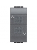 bticino living international   commutatore doppio tasto 1-0-2  assiale 1 posto bticino l4027