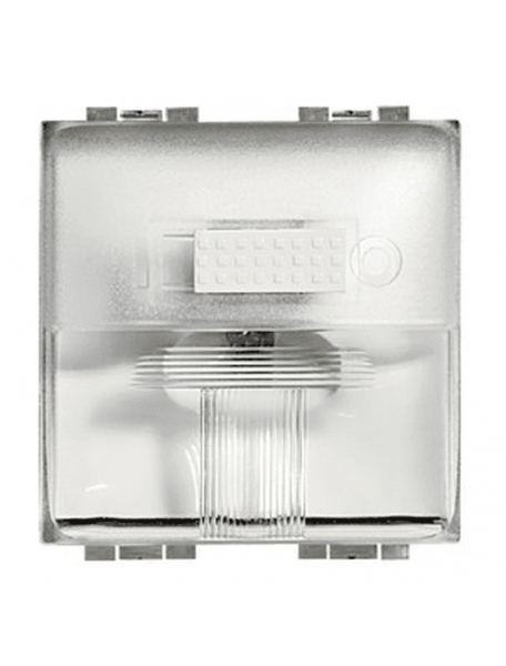 bticino living international lampada segnapasso led luce bianca con interruttore a slitta 230vac 2posti  bticino l4382/230
